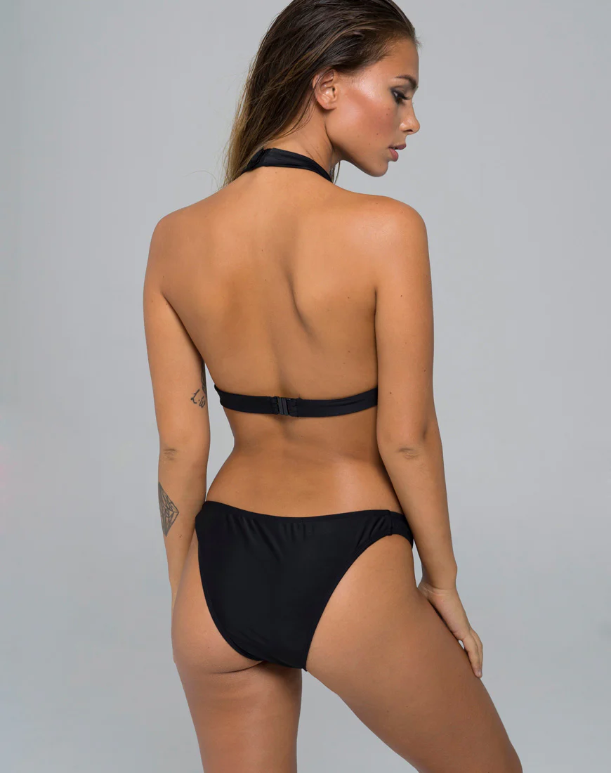 Taylor Bikini Top in Spandex Black - Image 2
