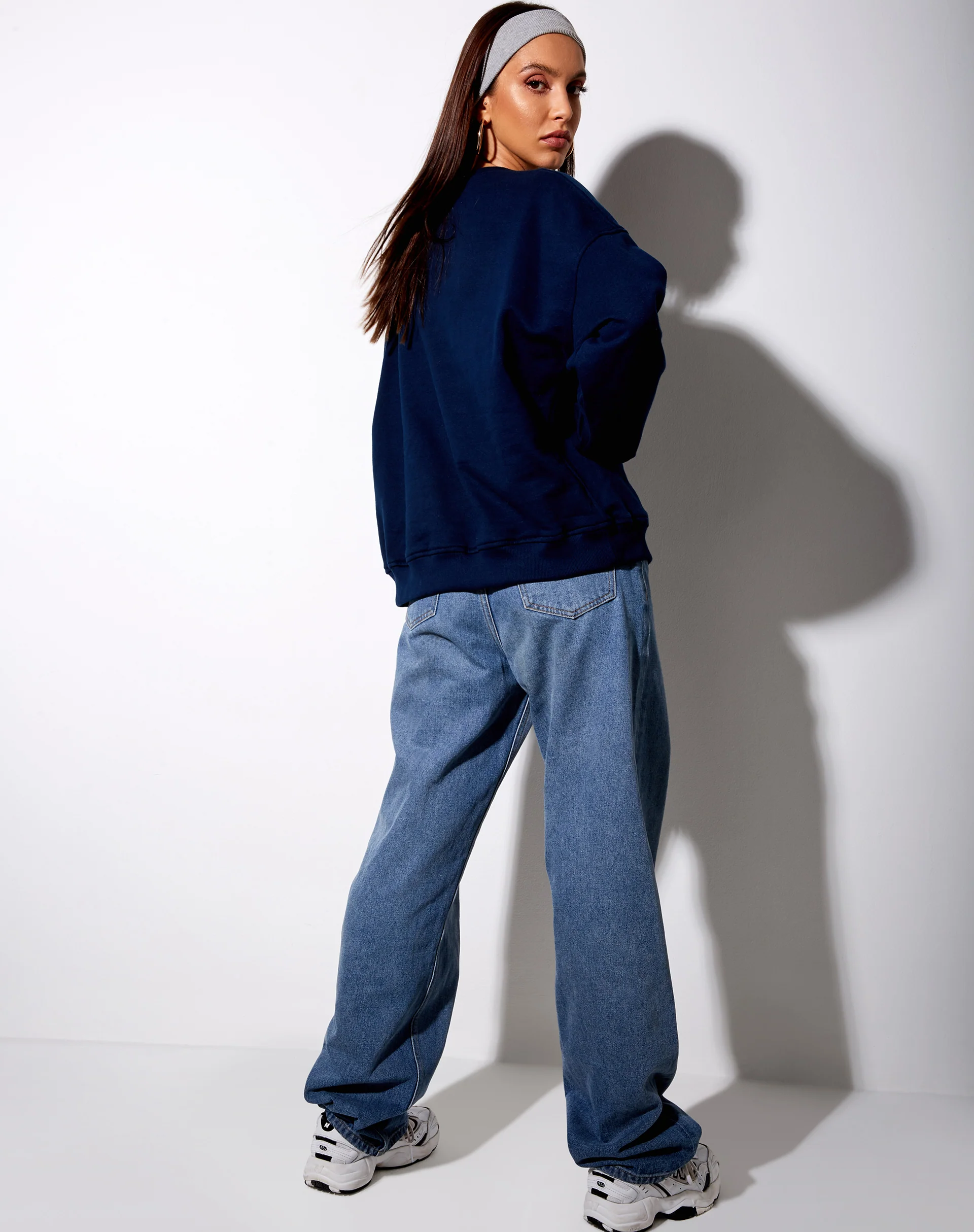 Ted Sweatshirt in Navy 'Emotionally Unavailable' - Image 4