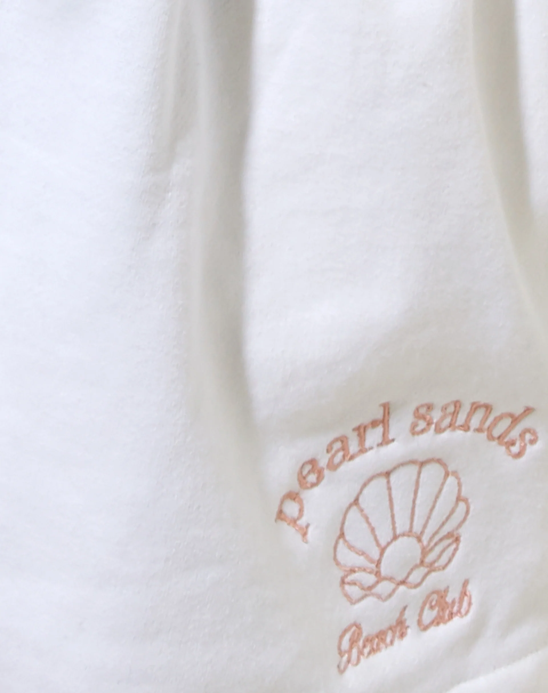 Terry Short in White Pearl Sand Embro - Image 6