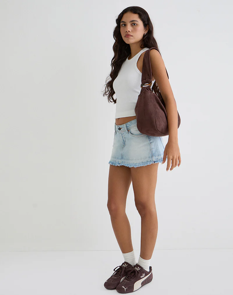 Tetira Bag with Double Tortoise Shell Buckle in Brown - Image 4