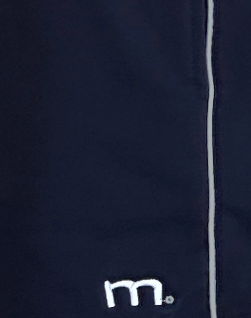 Thera Short in Navy with White Piping with M Emb - Image 5