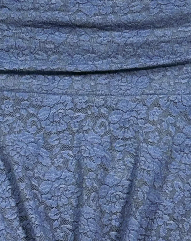 Theri Frill Mini Skirt in Moonlight Blue - Image 7