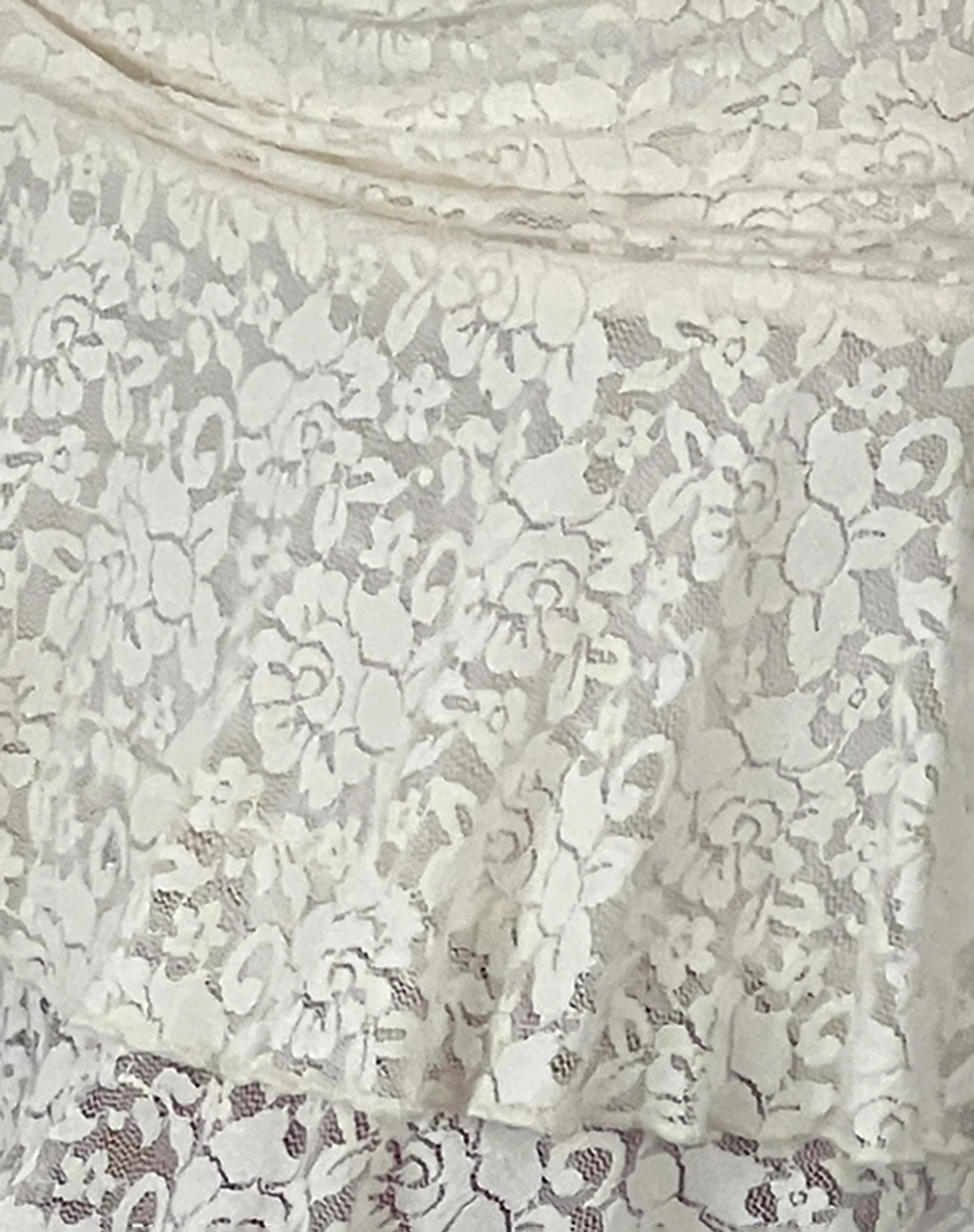 Theri Frill Mini Skirt in Rose and Ivory Lace - Image 6
