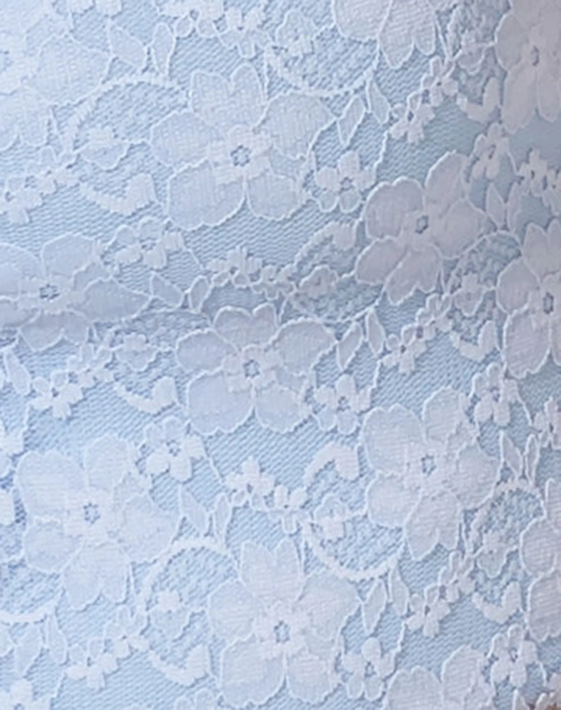 Tiati Crop Top in Lace Powder Blue - Image 5