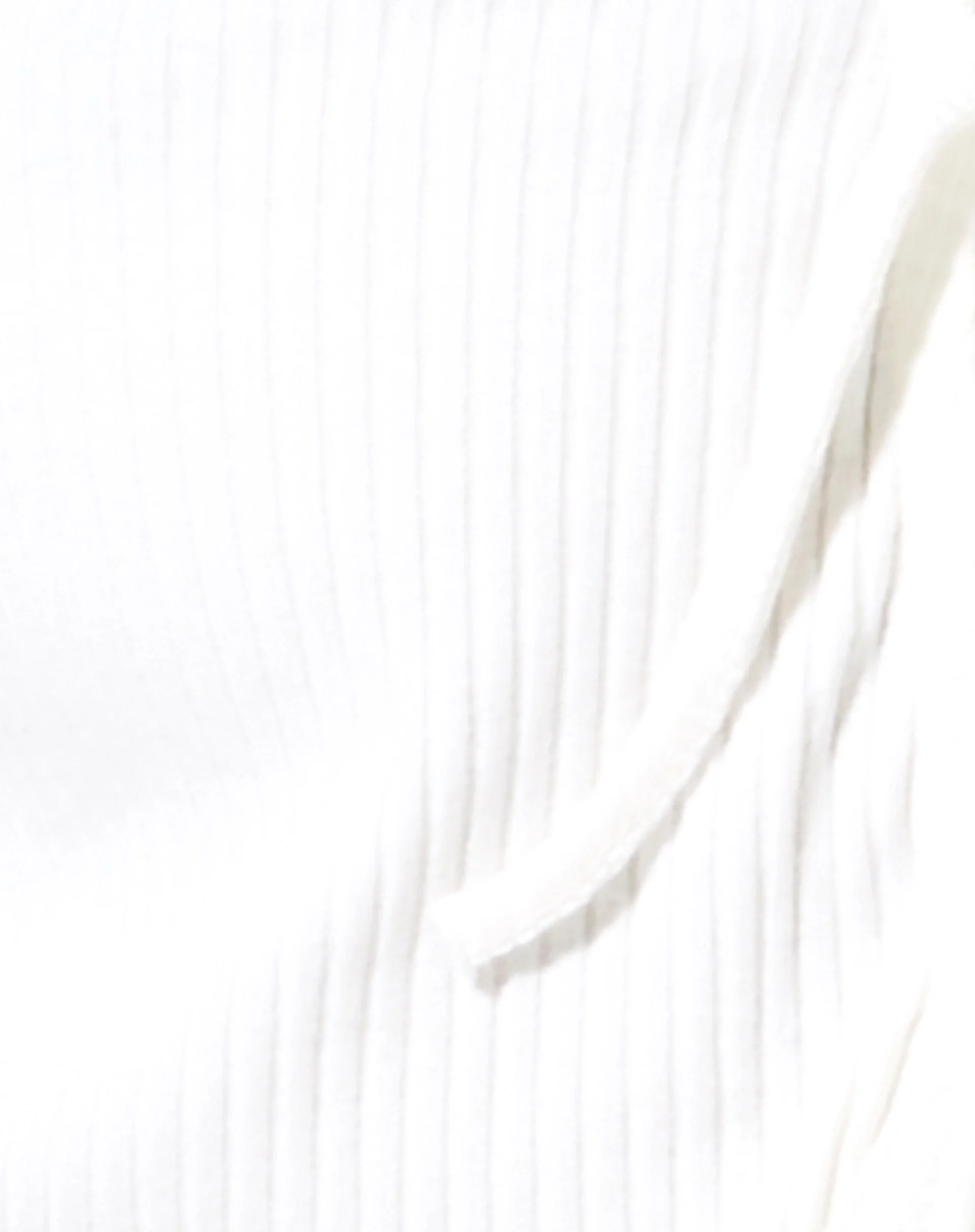 Tiery Crop Top in Rib Ivory - Image 6