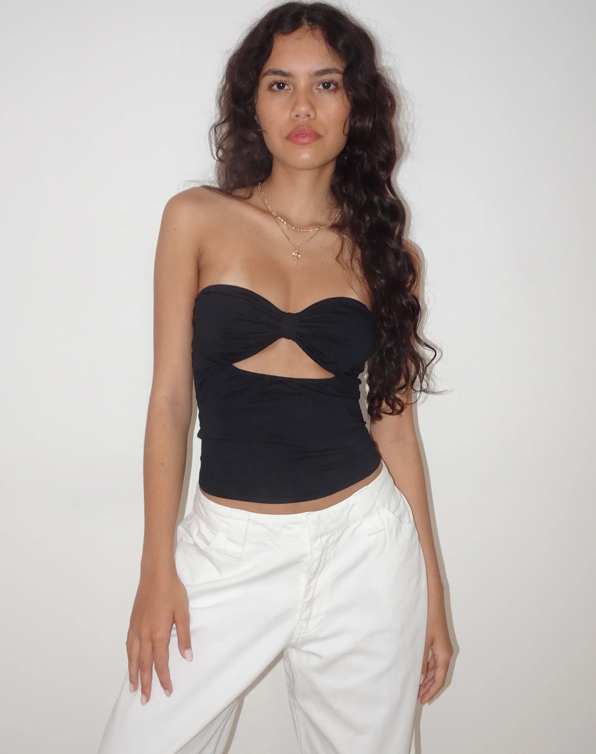 Tifose Bandeau-twist Front Top in Black - Image 2