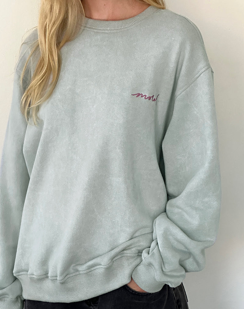 Tillie Jumper in Ecru with Motel Cashmere Embroidery - Image 2