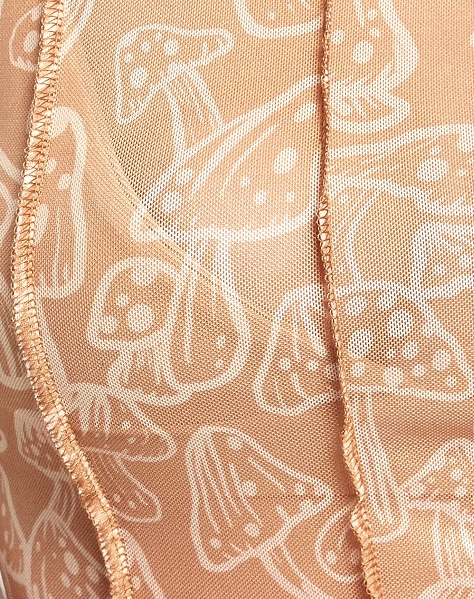 Tinara Crop Top in Tan Mushroom - Image 7