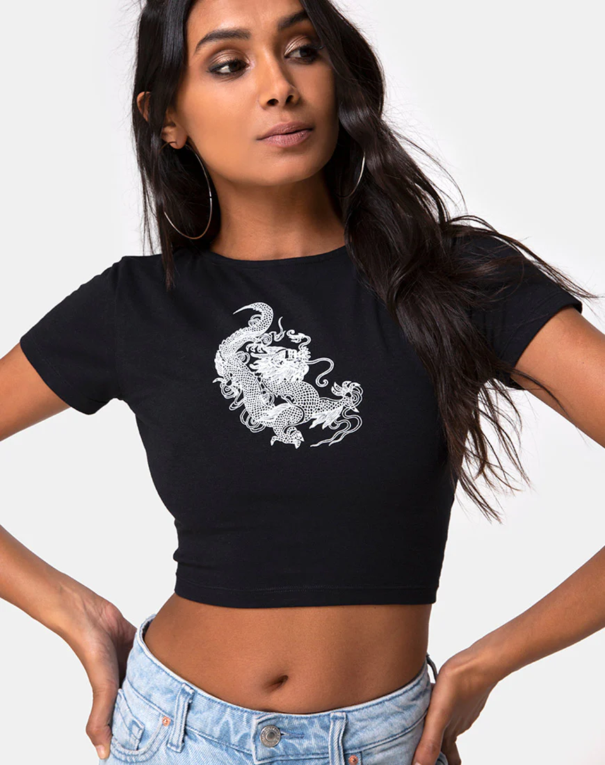 Tindy Top Dragon Black Placement - Image 3