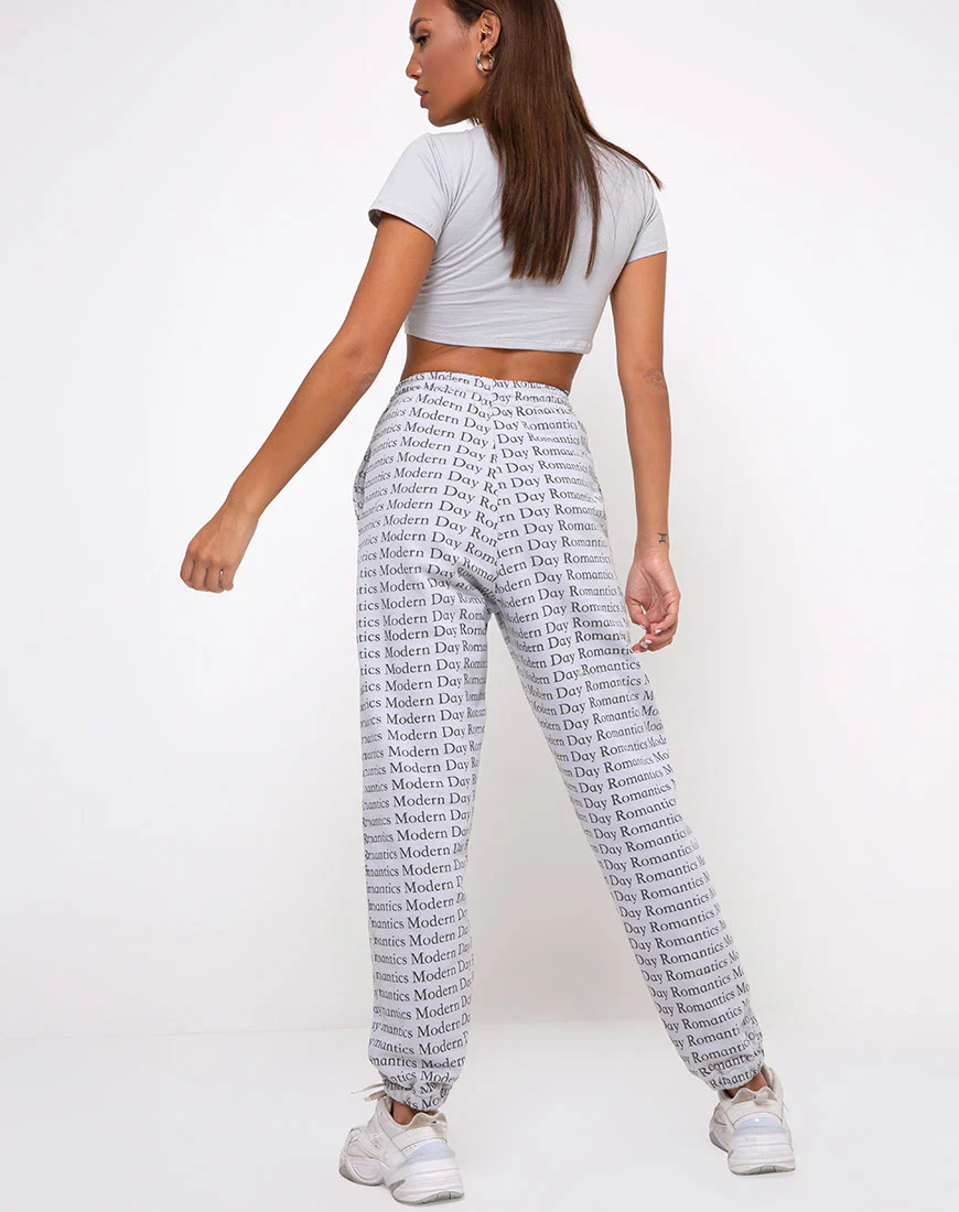 Tindy Crop Top in Modern Day Romantics Grey - Image 4
