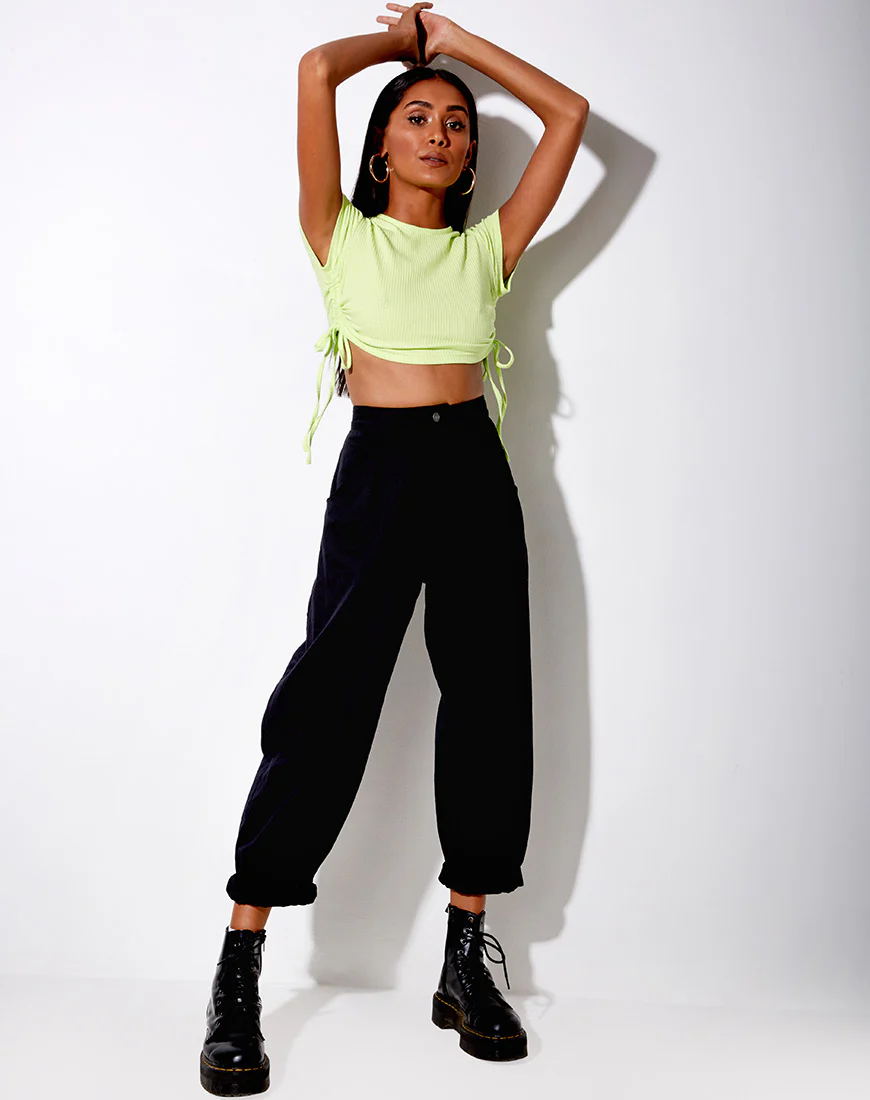 Tiner Crop Top in Lime - Image 3