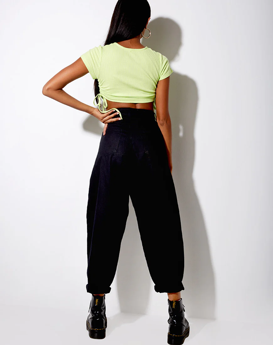 Tiner Crop Top in Lime - Image 4