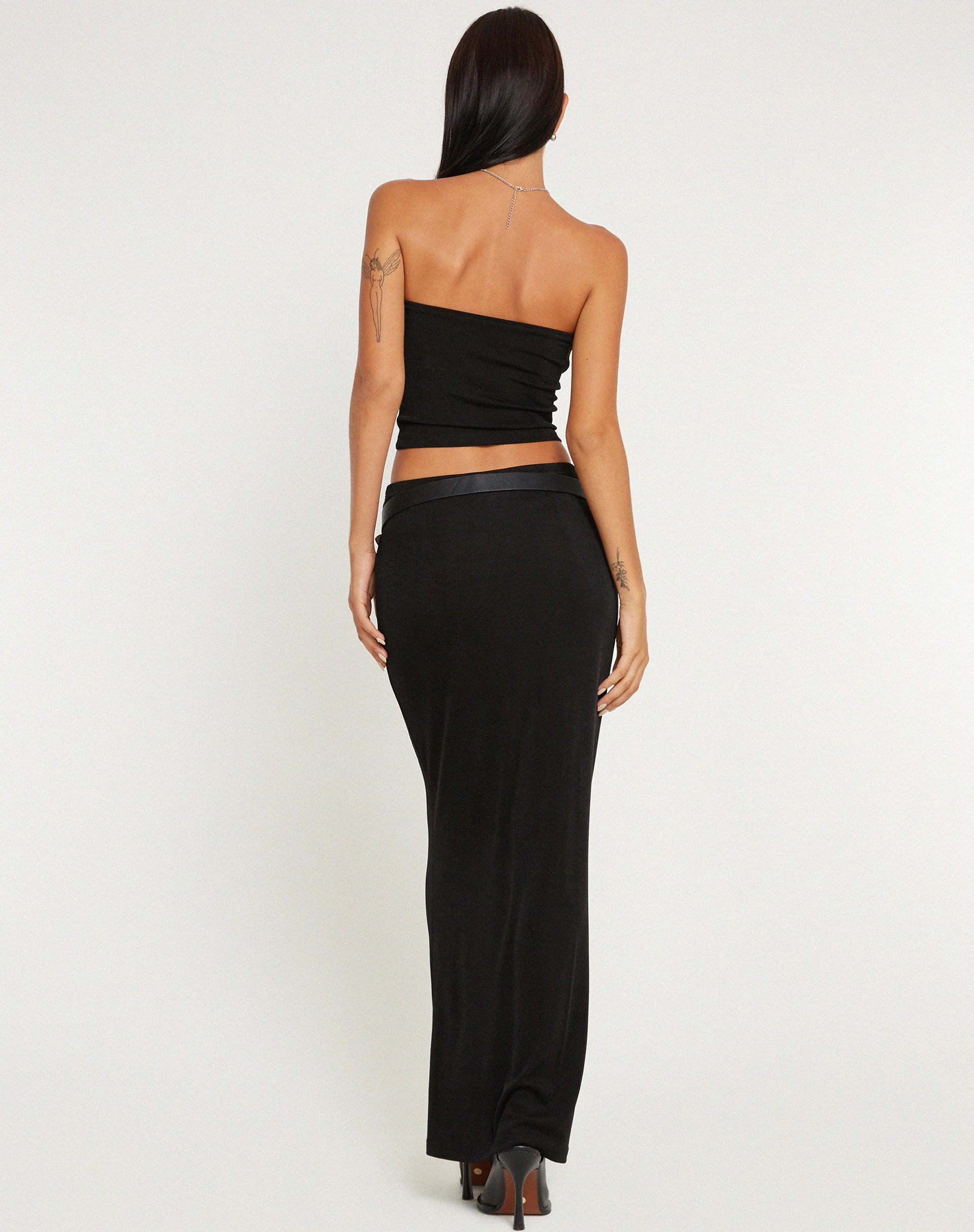 Tiska Bandeau Top in Black - Image 5