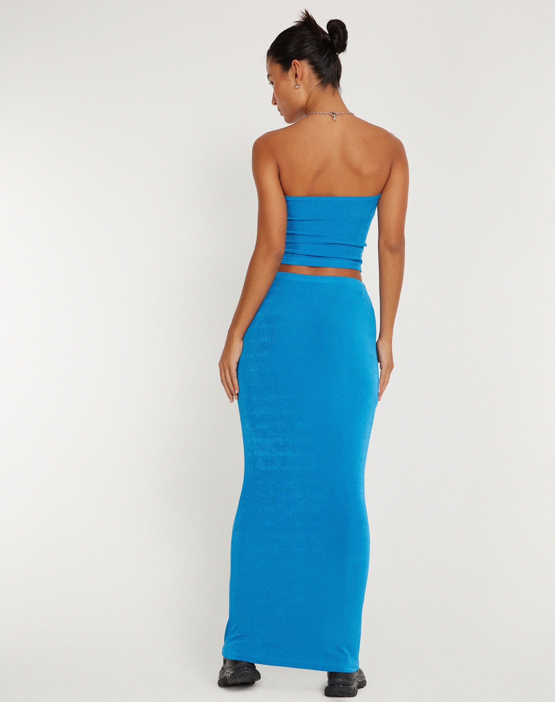 Tiska Bandeau Top in Electric Blue - Image 5