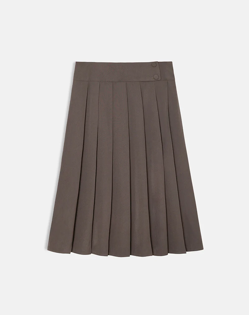 Tisrah Midi Skirt in Truffle - Image 3