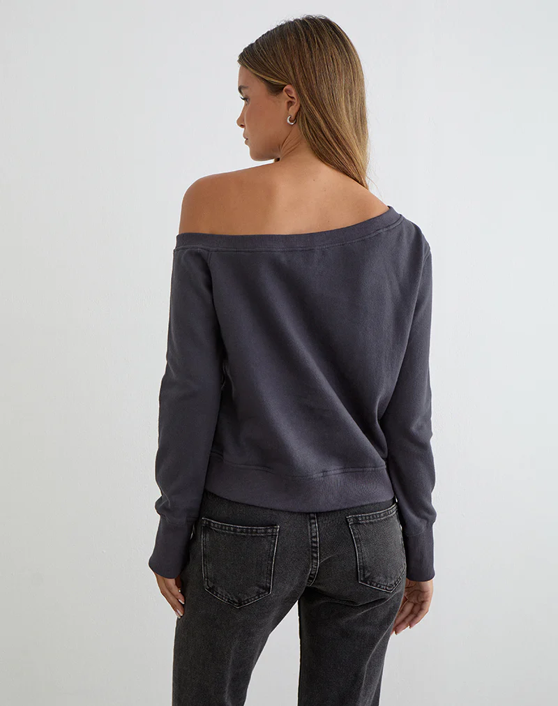 Toria Sweatshirt in Blackened Pearl - Image 2