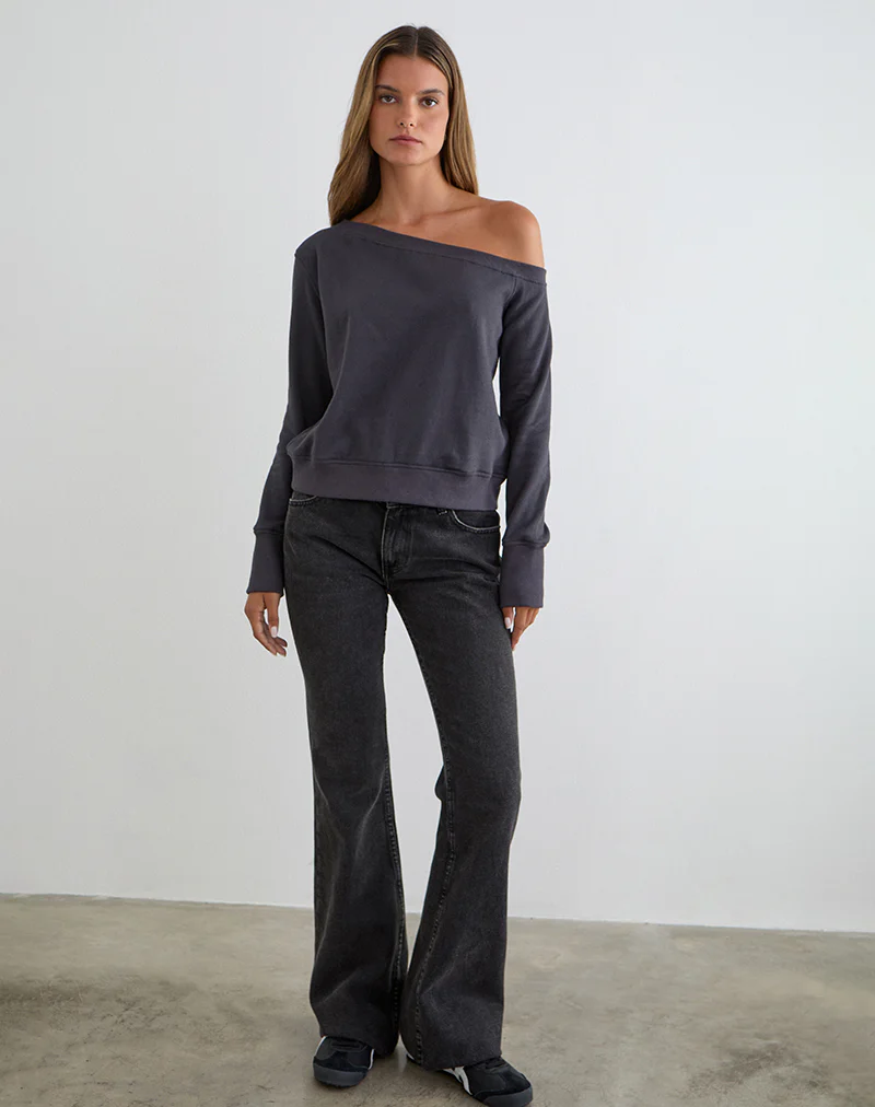 Toria Sweatshirt in Blackened Pearl - Image 3
