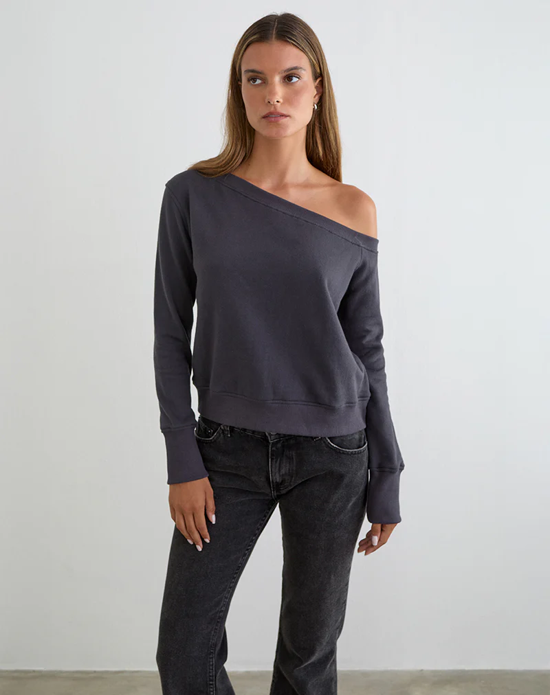 Toria Sweatshirt in Blackened Pearl - Image 4