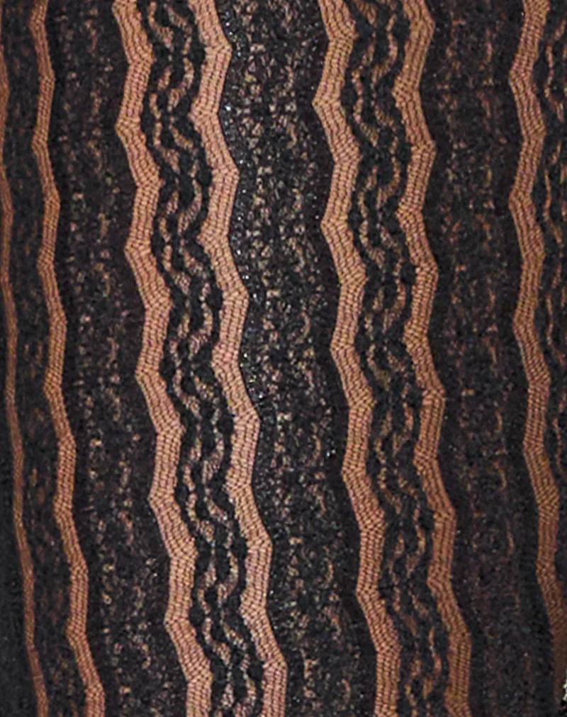 Torian Trouser in Carnation Lace Black - Image 6