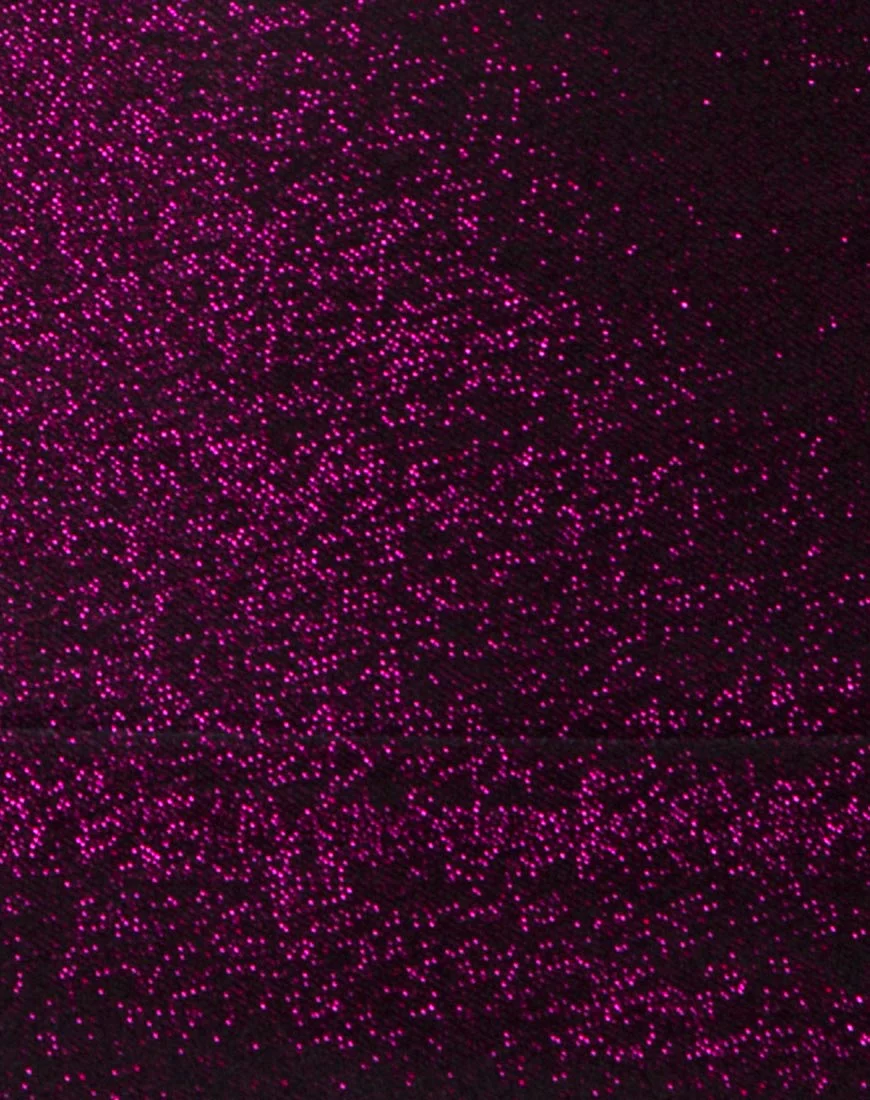 Tube Top in Glitter Burgundy - Image 5