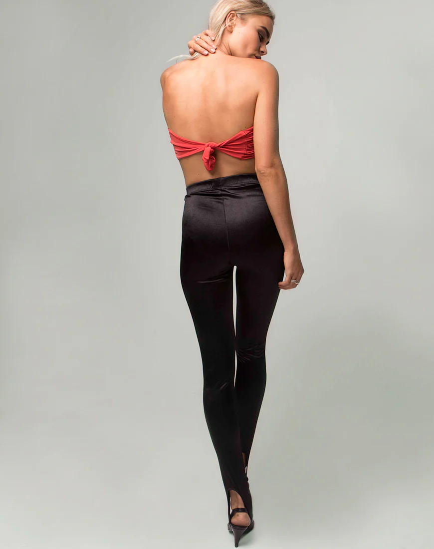 Twisted Bandeau Top in Burnt Orange - Image 4