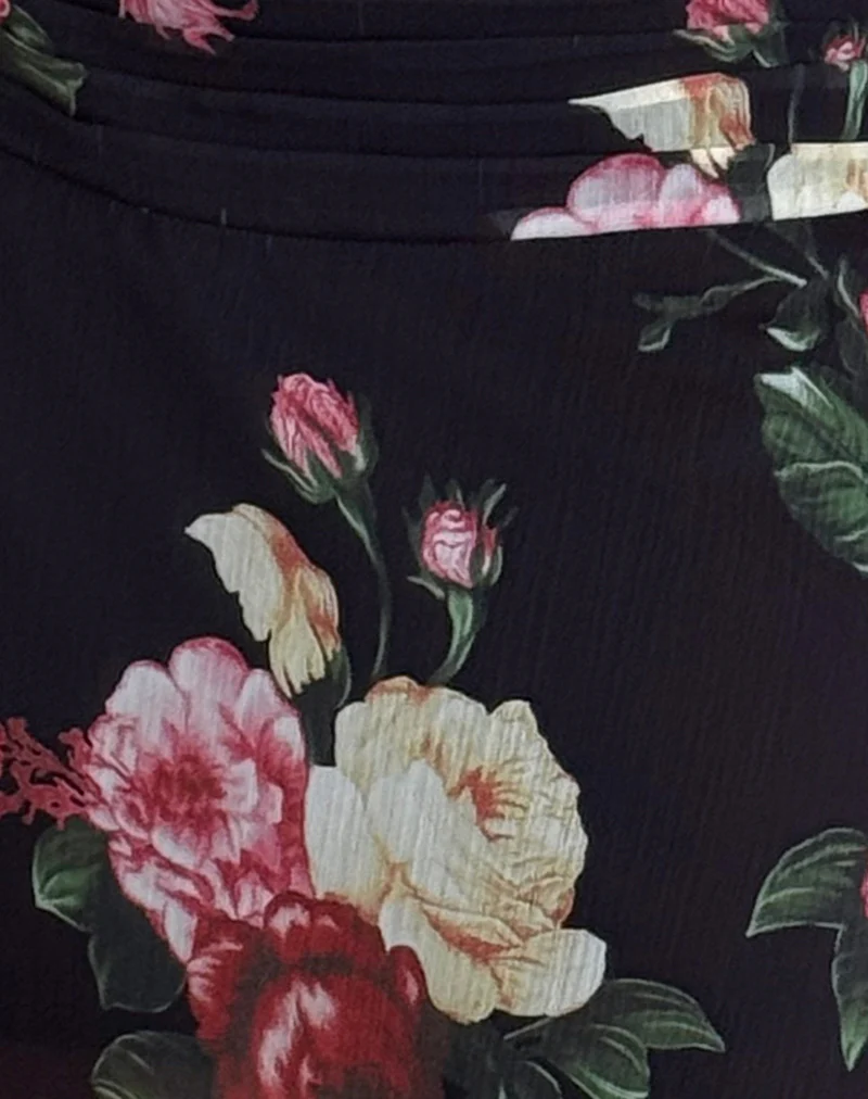 Tyler Skirt in Renaissance Rose Black - Image 7