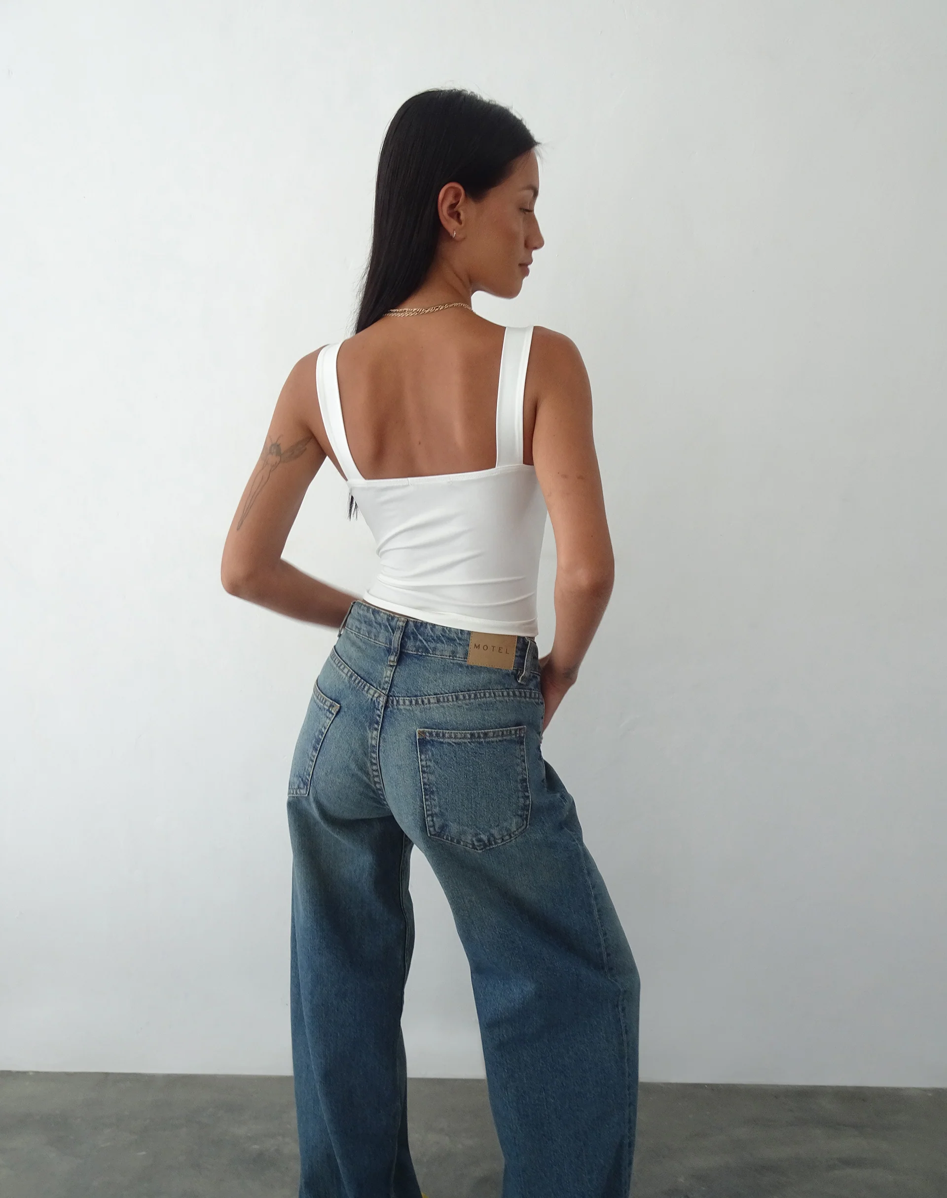 Ulani Crop Top in Ivory - Image 6