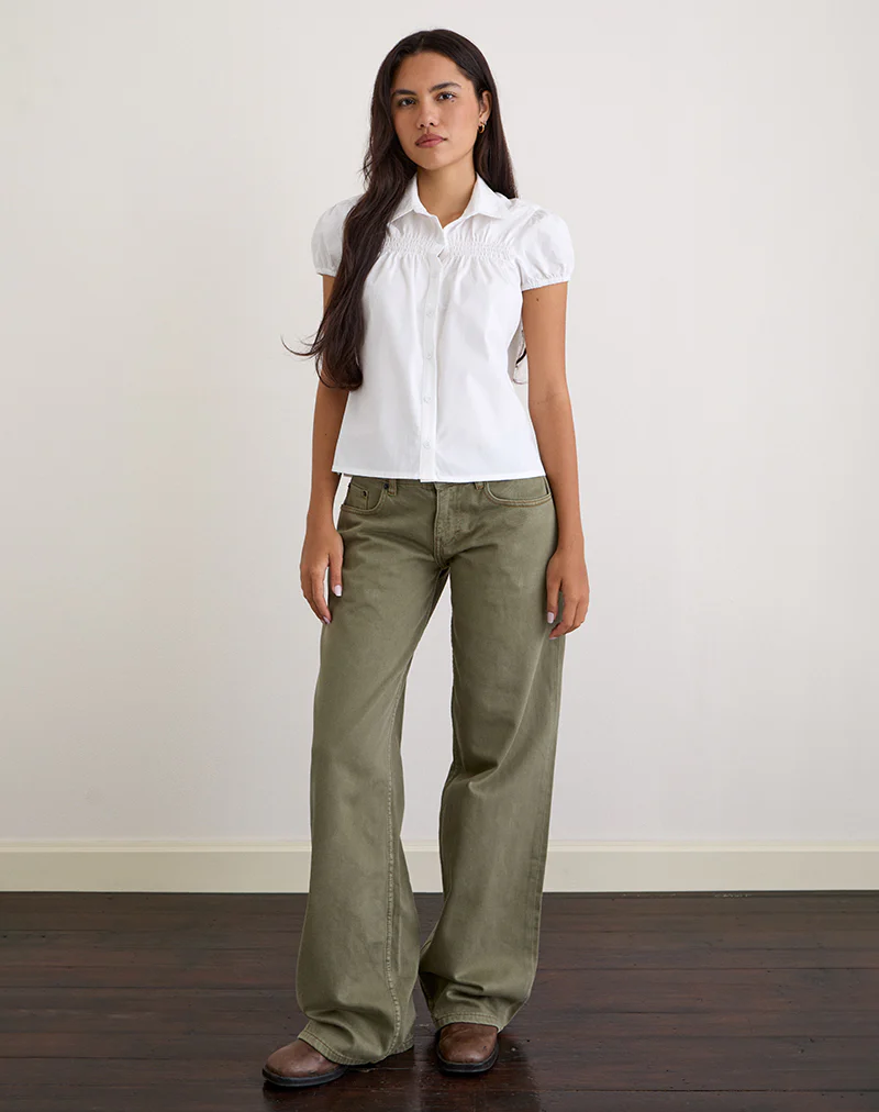 Ulsan Fitted Shirt in White - Image 2