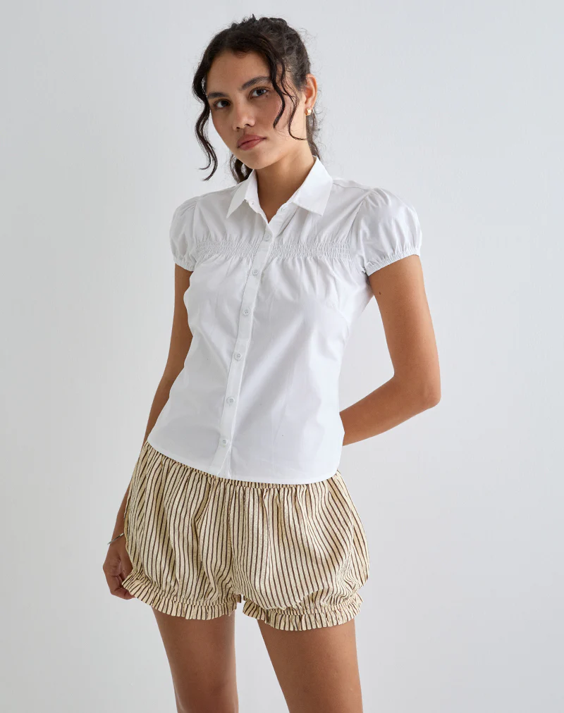 Ulsan Fitted Shirt in White - Image 3