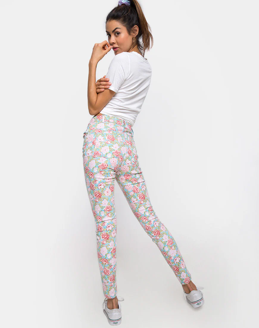 Ultimate Jean in Bloom Floral Blue Base - Image 2