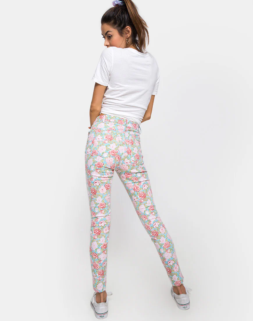 Ultimate Jean in Bloom Floral Blue Base - Image 4