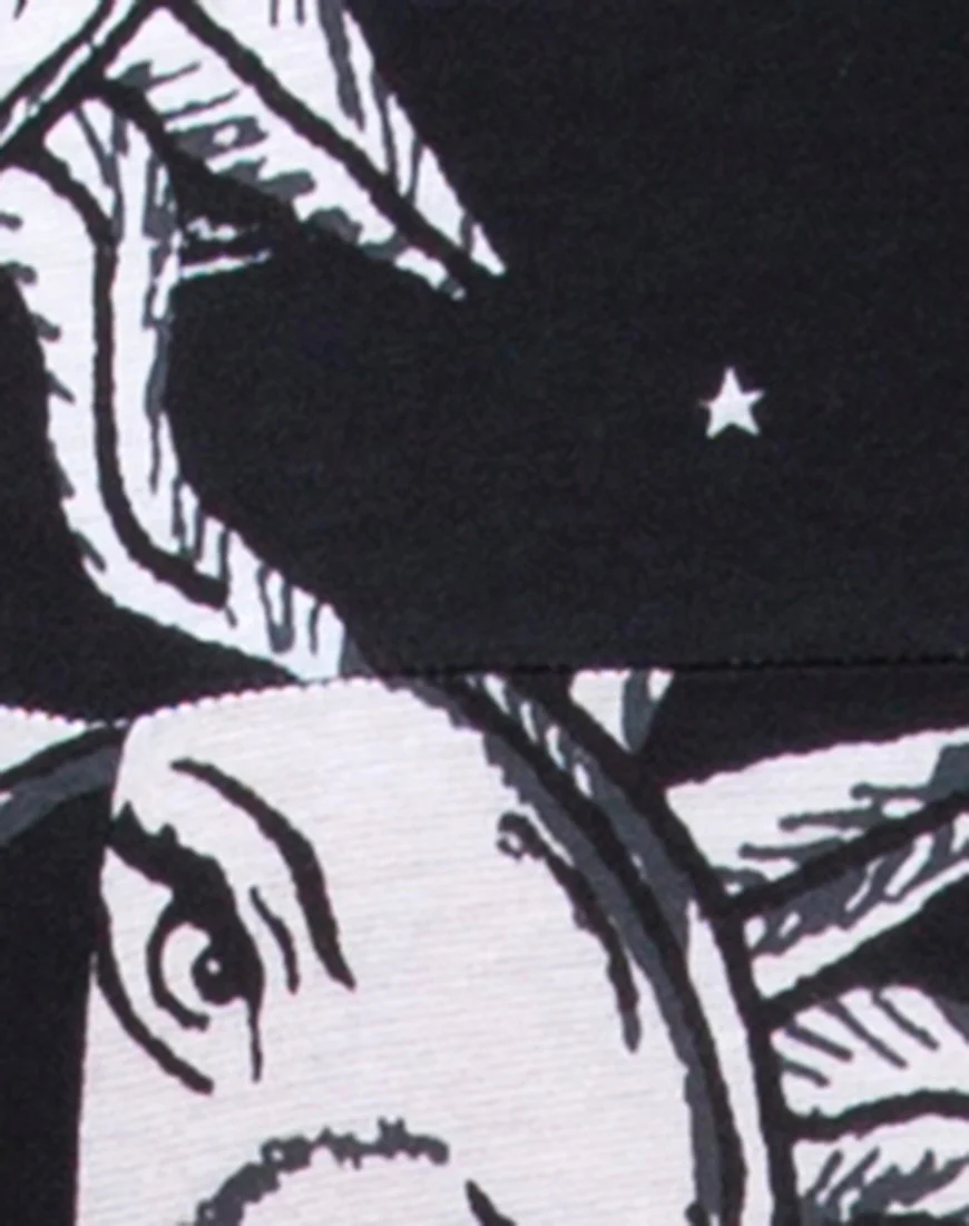 Unitard in Oversize Sun Moon and Stars - Image 5