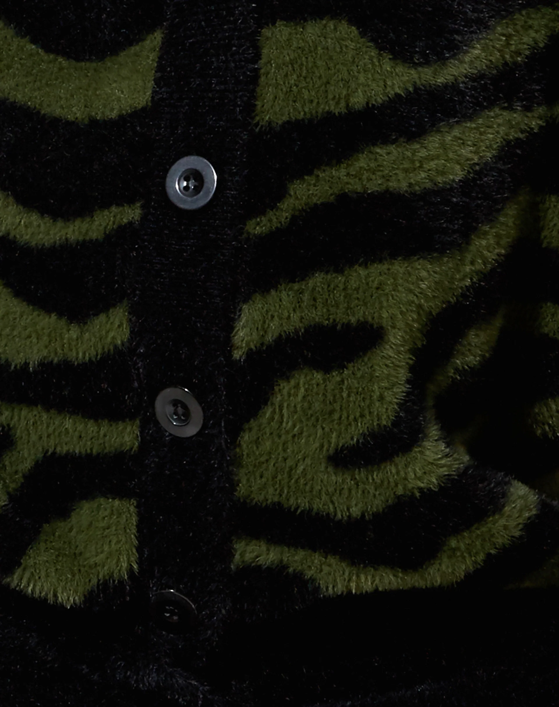 Uriela Cardi in Knit Zebra Olive and Black - Image 6