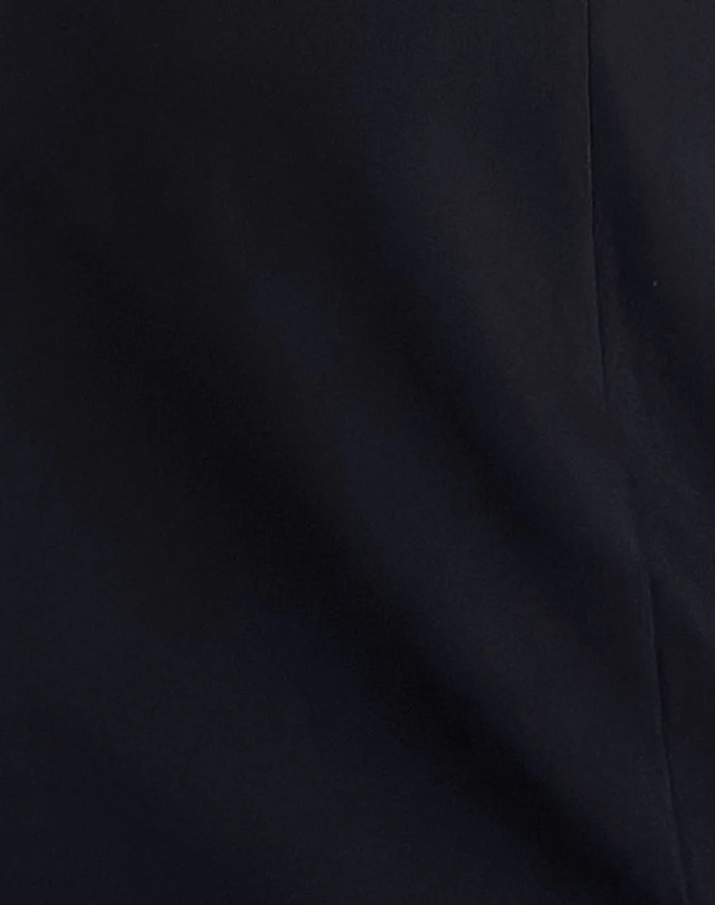 Vadanni Bow Front Mini Dress in Black - Image 6