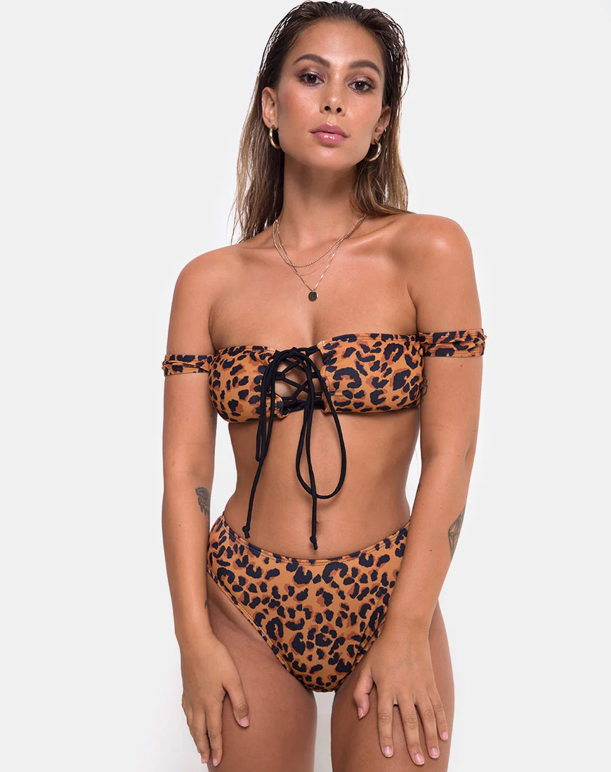 Val Bikini Bottom in Burn Out Leopard - Image 5