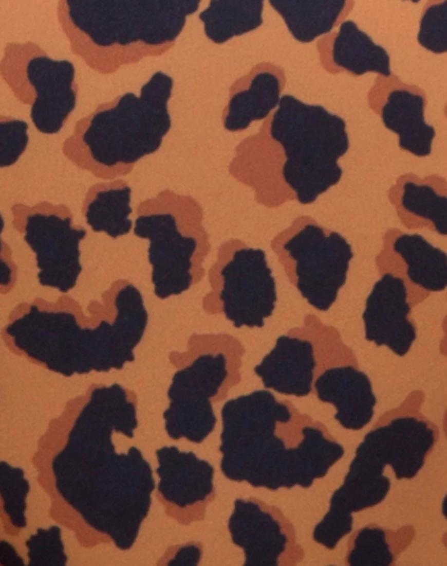 Val Bikini Top in Burn Out Leopard - Image 7