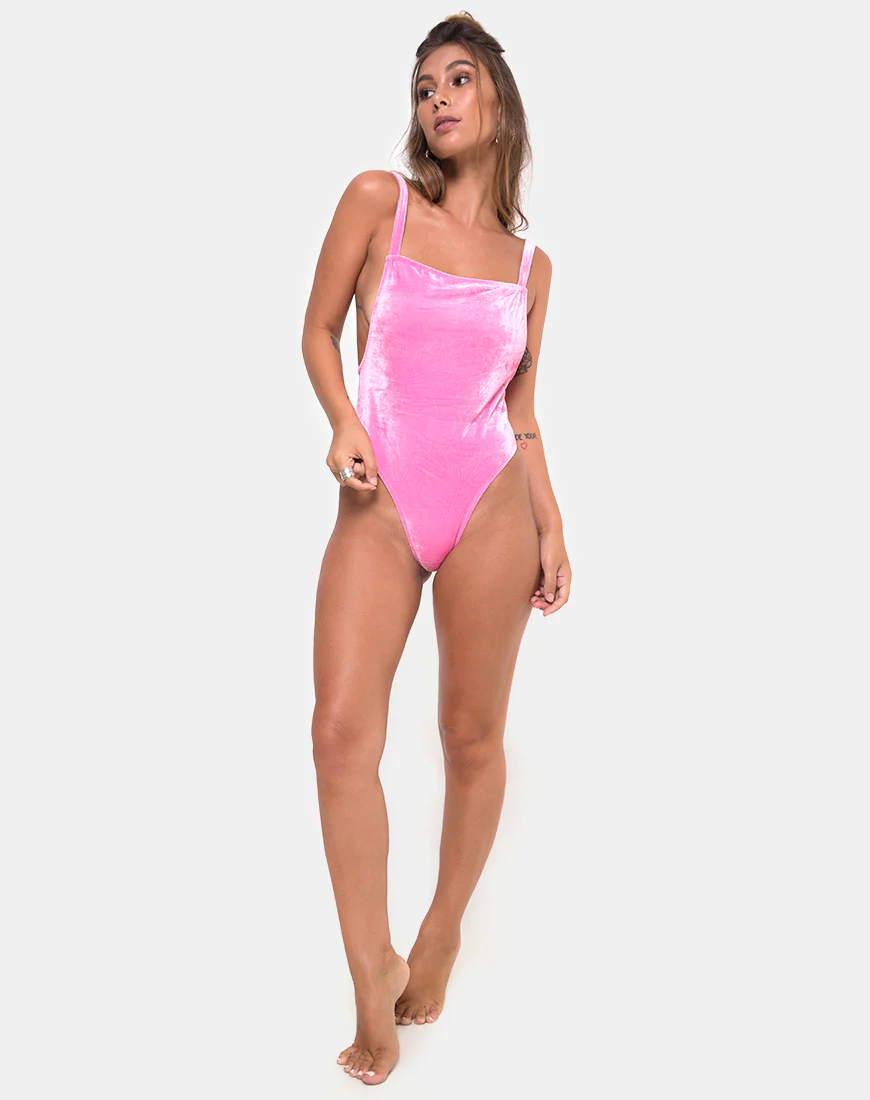 Valeo Swimsuit in Velvet Candy Pink - Image 4