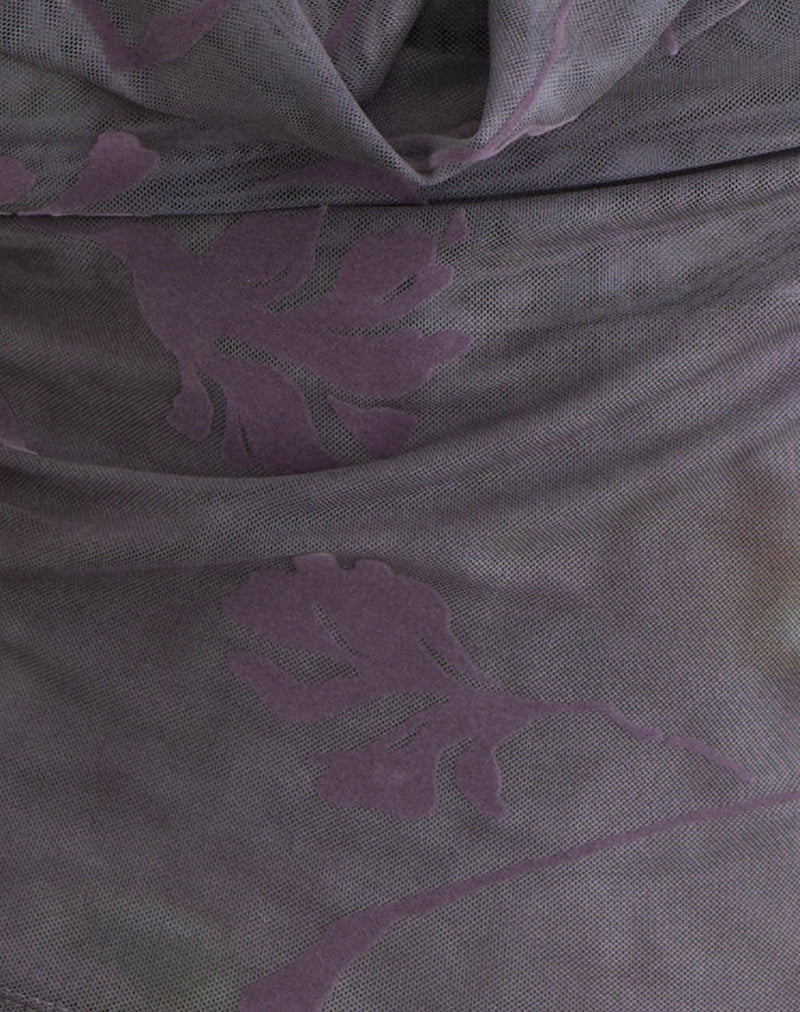Valila Top in Flare Flower Purple - Image 6