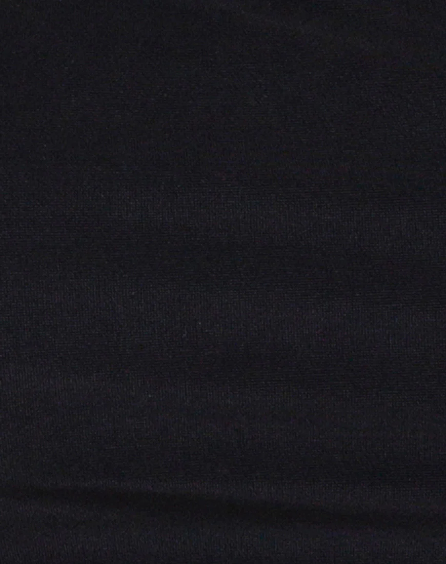 Valter Bikini Bottom in Flat Matte Black - Image 5