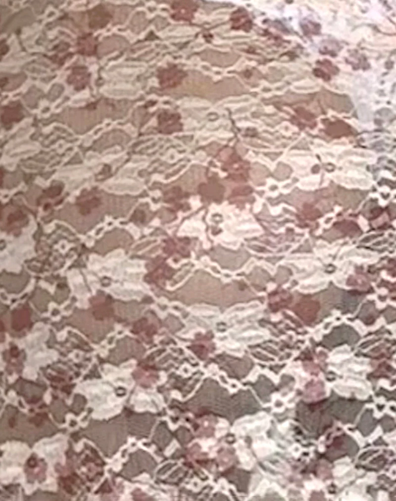 Valtheni Maxi Dress in Chic Petal Pink Lace - Image 6