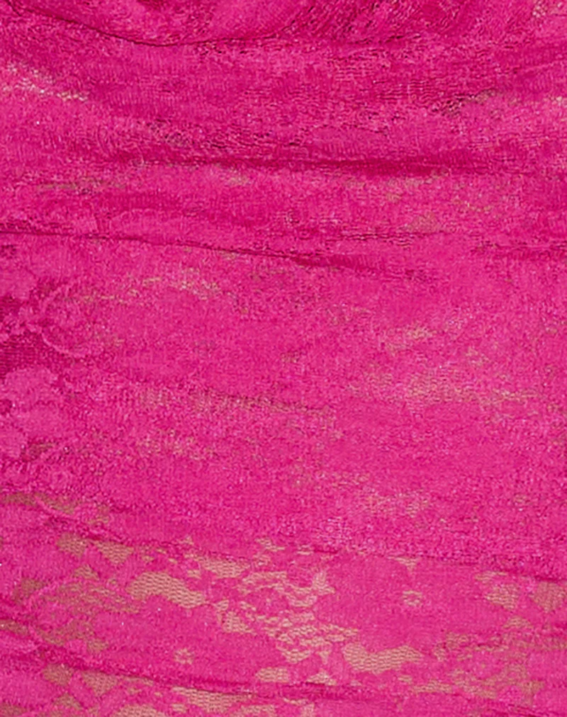 Varys Top in Orchid Lace Hot Pink - Image 7