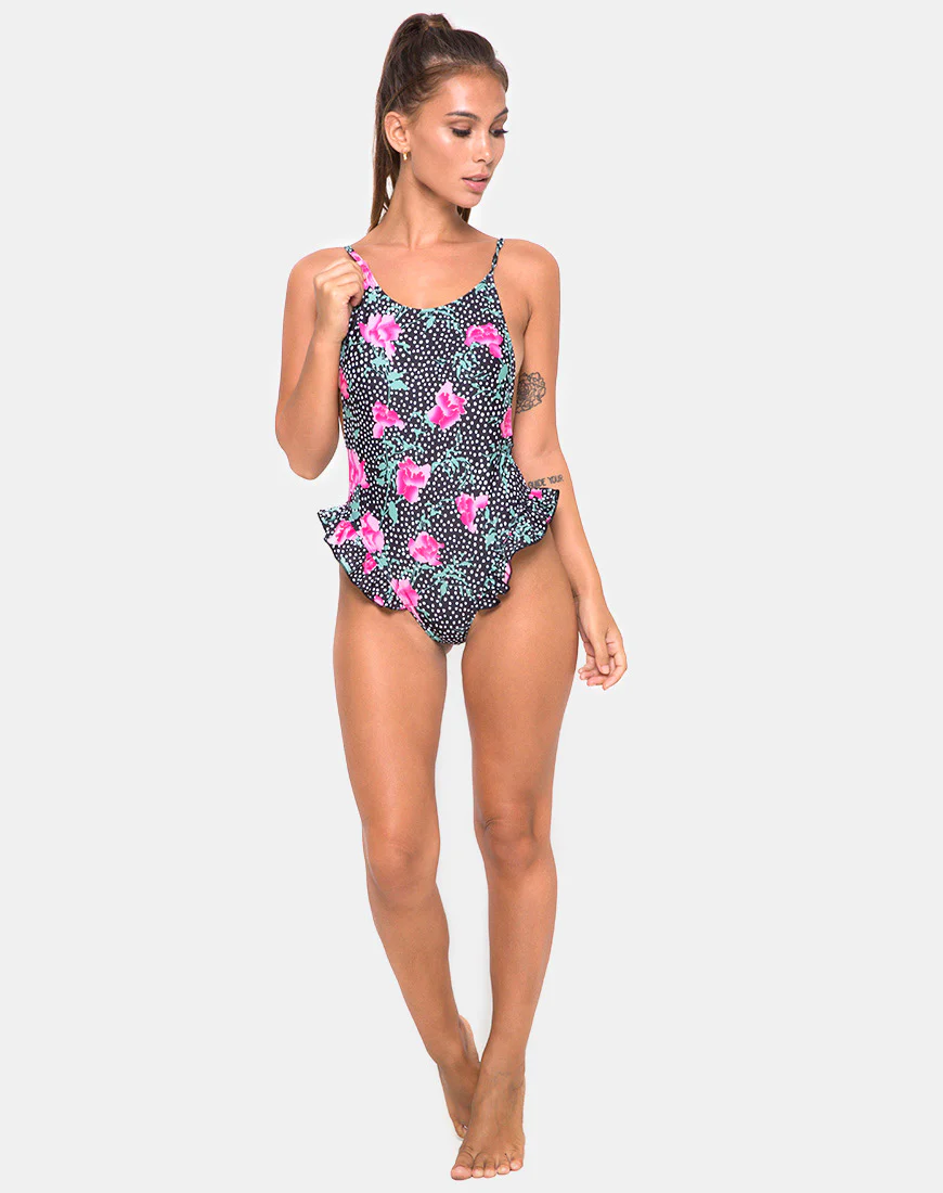 Vashti Swimsuit in Paradise Polka - Image 3