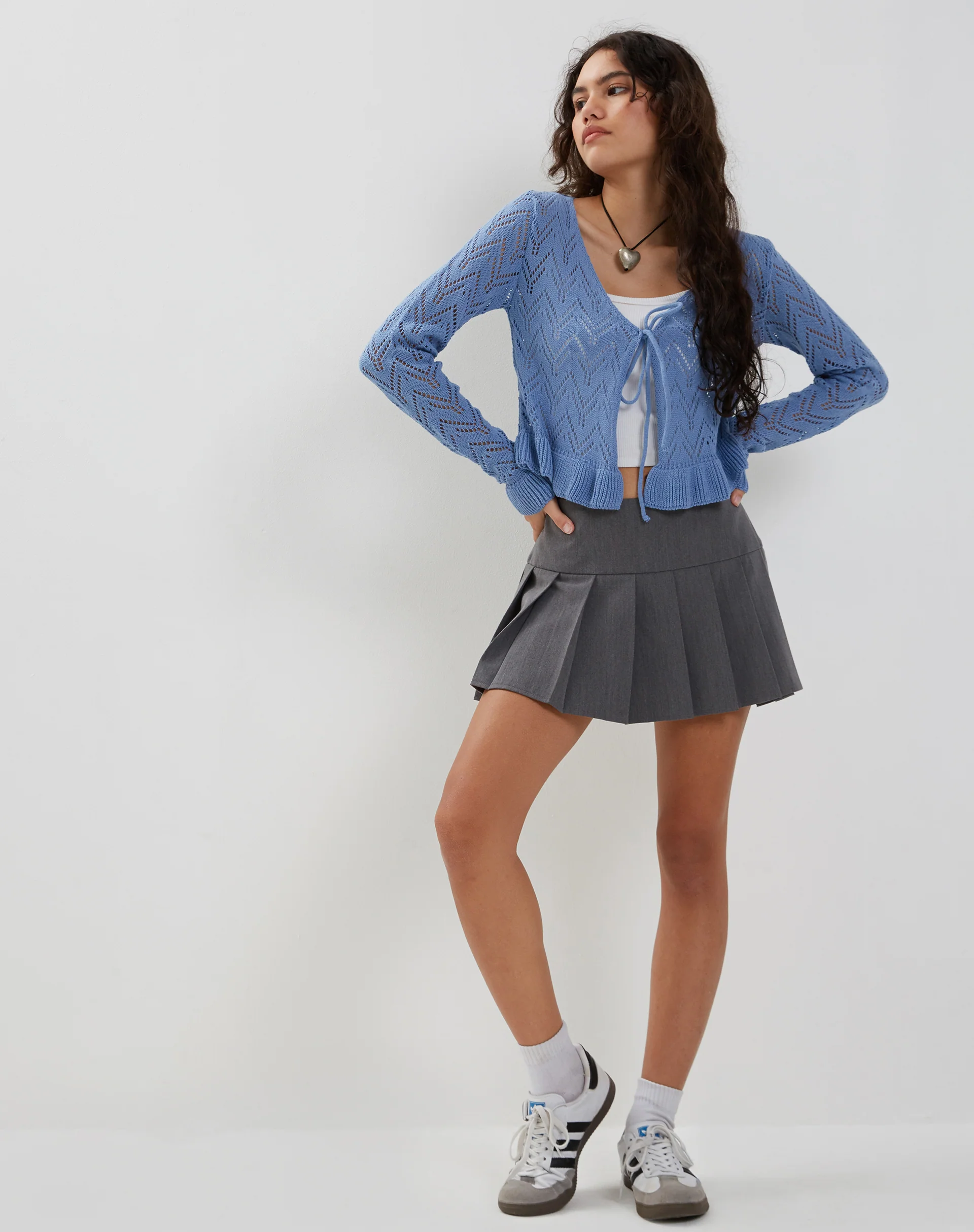 Vella Cardi in Ice Blue - Image 2