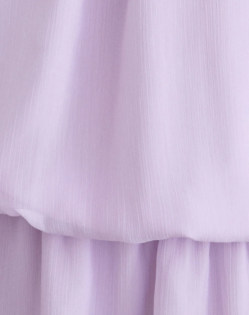 Veloria Mini Dress in Lilac - Image 6