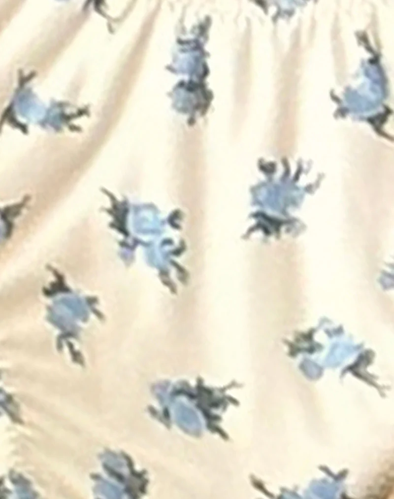 Veroly Bikini Bottom in Blue Cluster Floral - Image 7