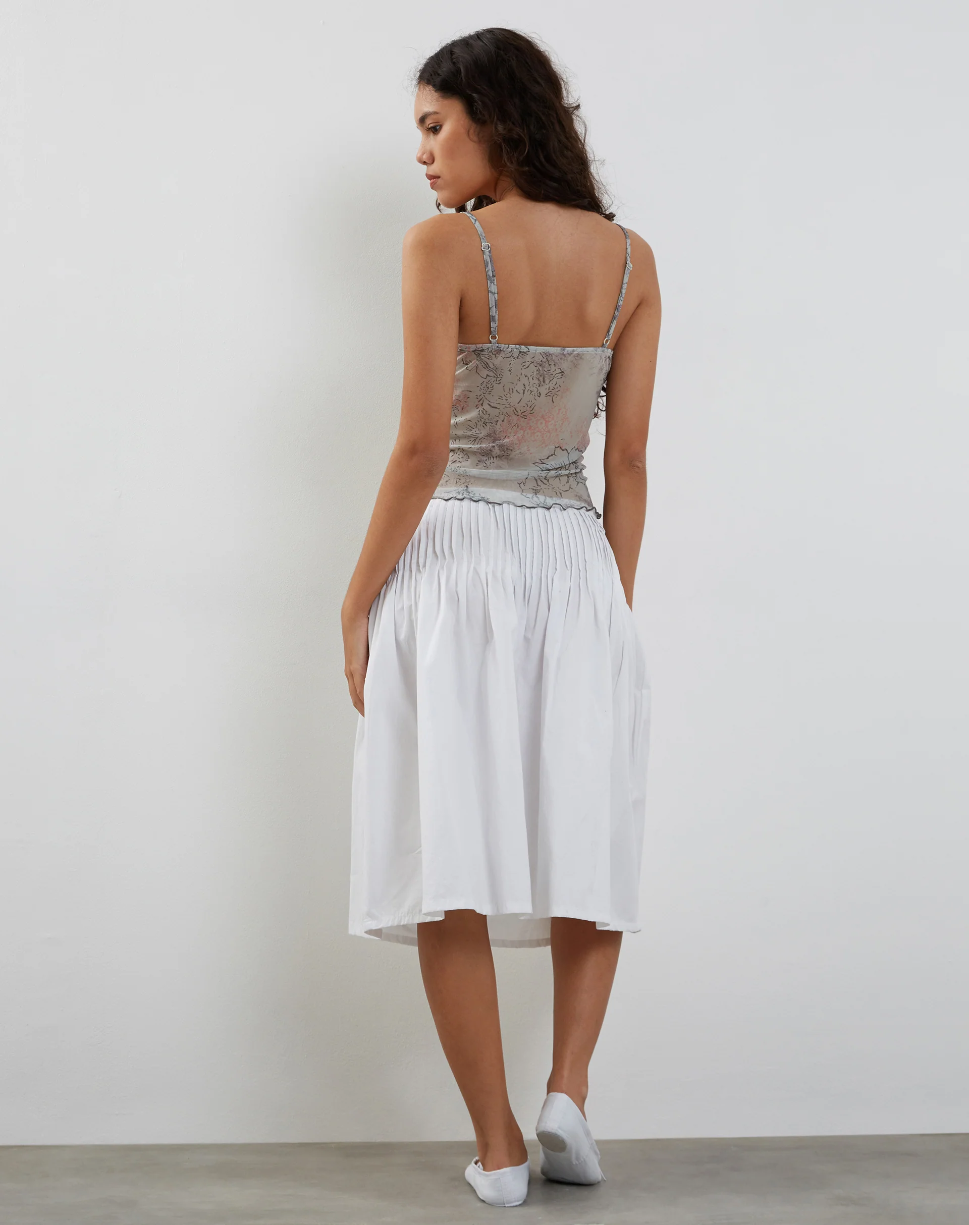 Vienna Cami Top in Pastel Floral Lace - Image 4