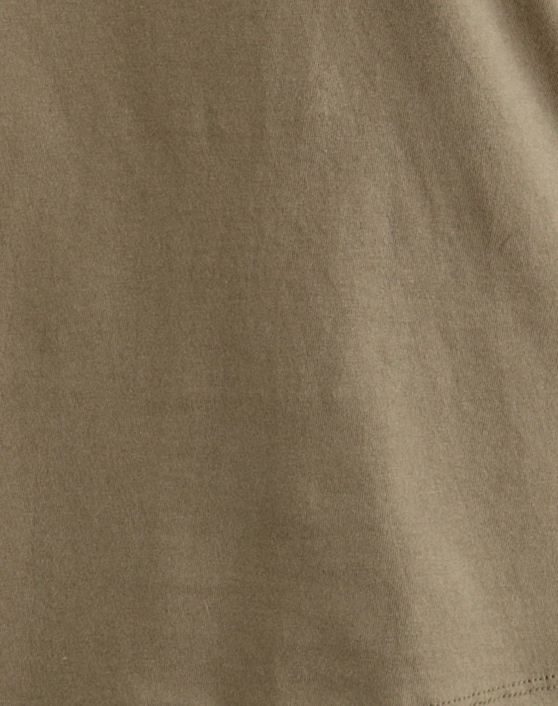 Viman Top in Jersey Khaki - Image 6