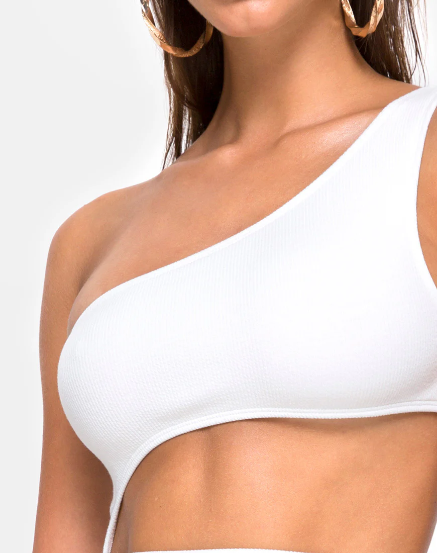 Vixie Swimsuit in White - Image 6