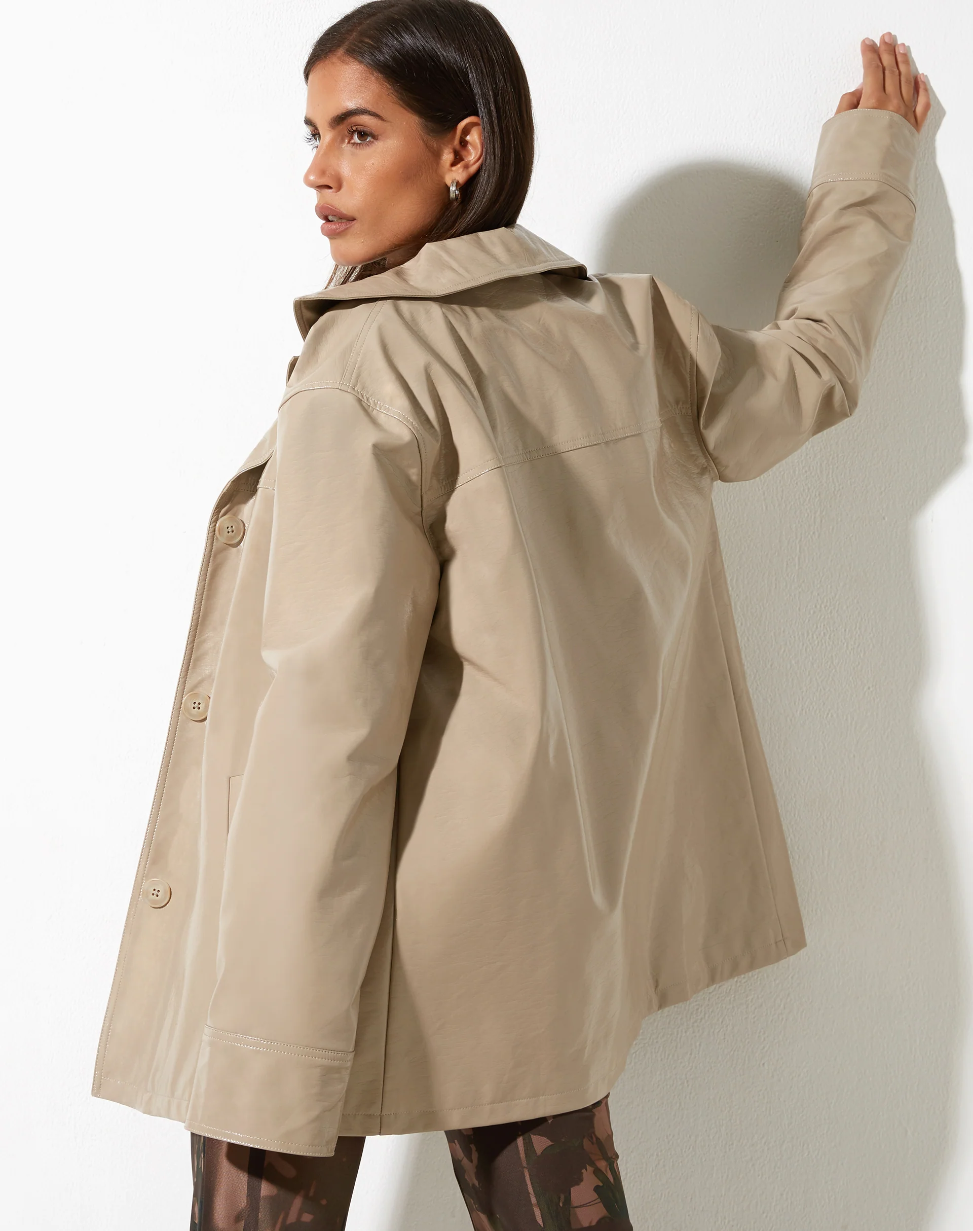 Walta Jacket in PU Putty - Image 2