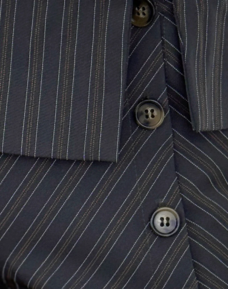 Wamuka Short in Tailoring Pinstripe Grey - Image 6